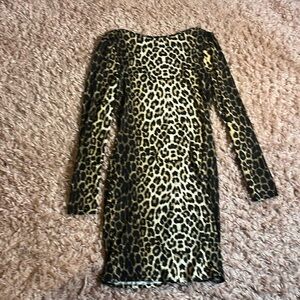 Animal print dress
